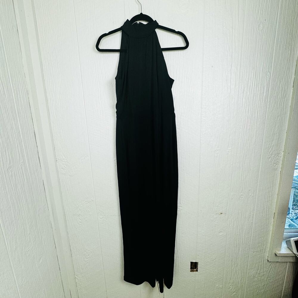 Alexia Admor Meghan Jumpsuit Black Size 8 NWT Classic Neutral Preppy Career Med - Picture 3 of 15